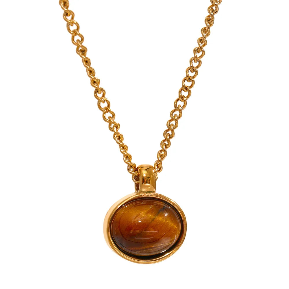 Tiger Eye Stone Necklace
