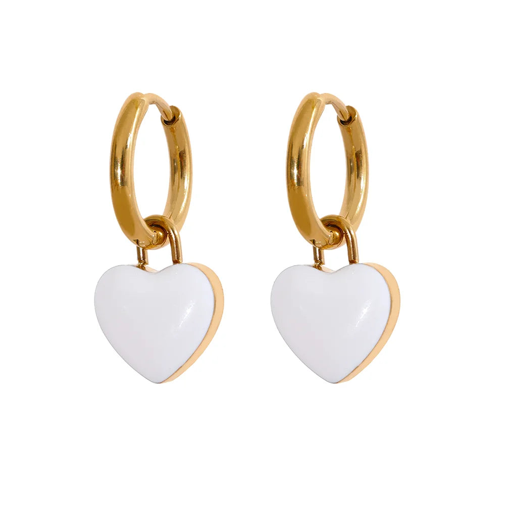 Heart Drop Earrings