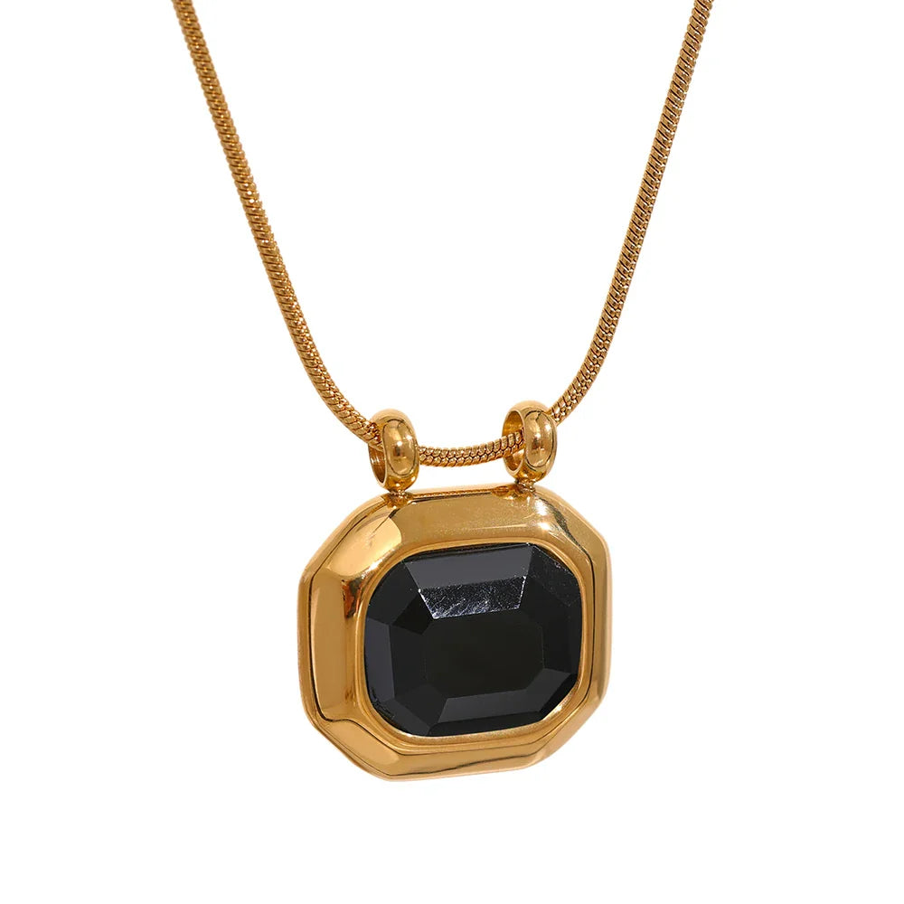 Gold Crystal Necklace