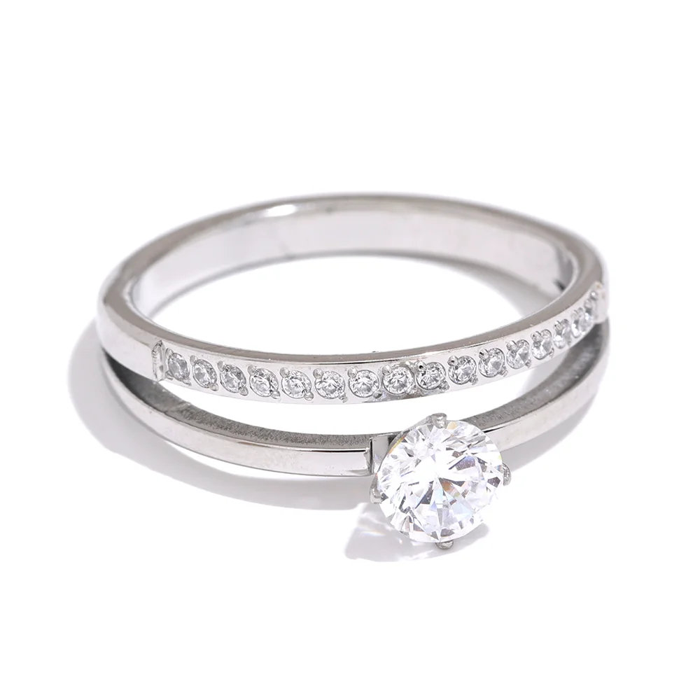 cubic zirconia engagement ring