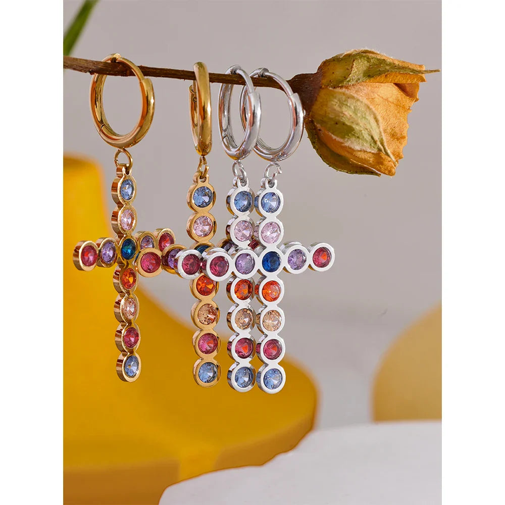 Cross earrings