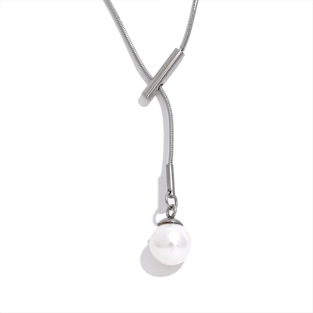 Drop Necklace Pearl