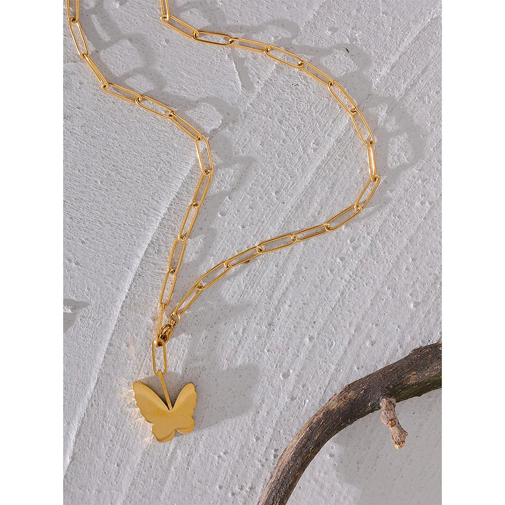 Gold Butterfly Necklace