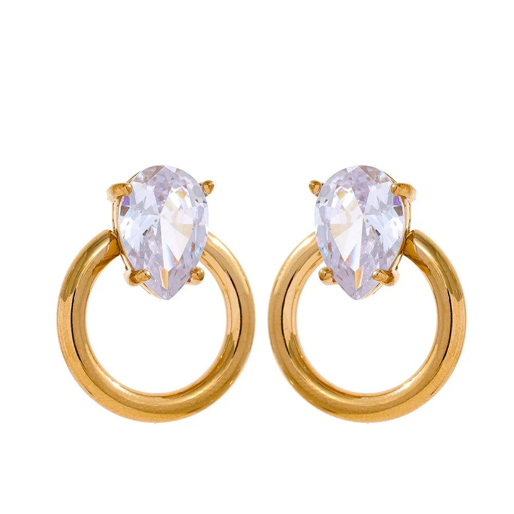 Zircon Stud Earrings