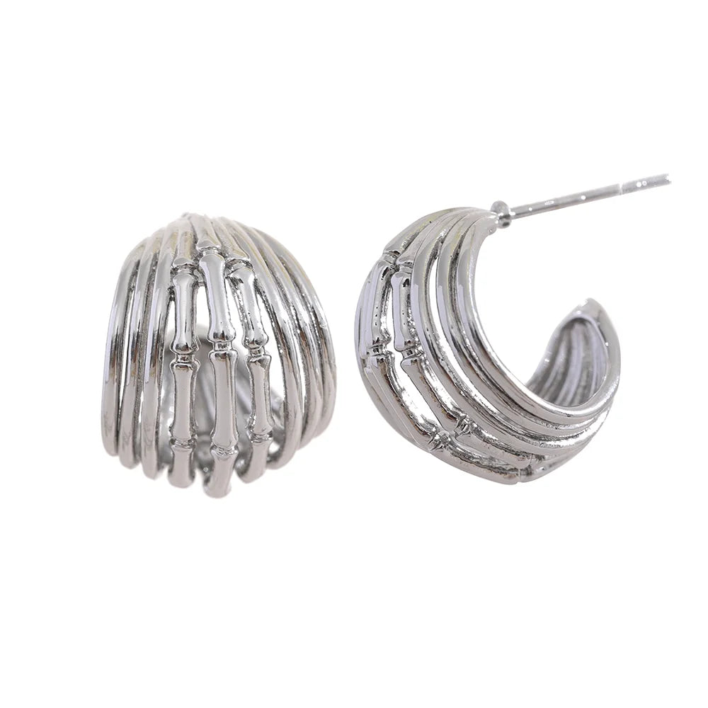 Chunky Hoop Earrings