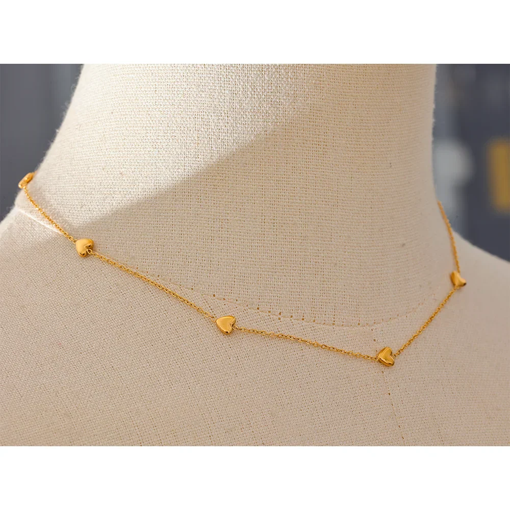 Tiny Gold Heart Necklace
