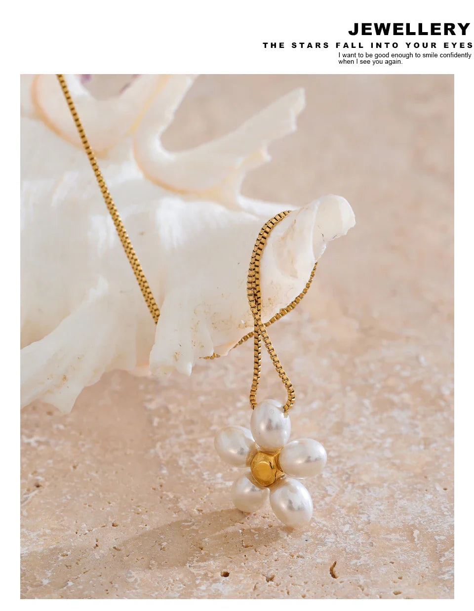 Gold Flower Pendant