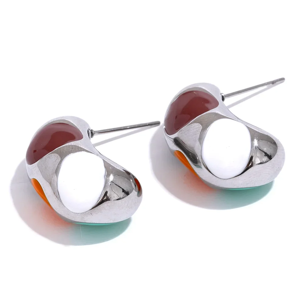 Pink Stud Earrings