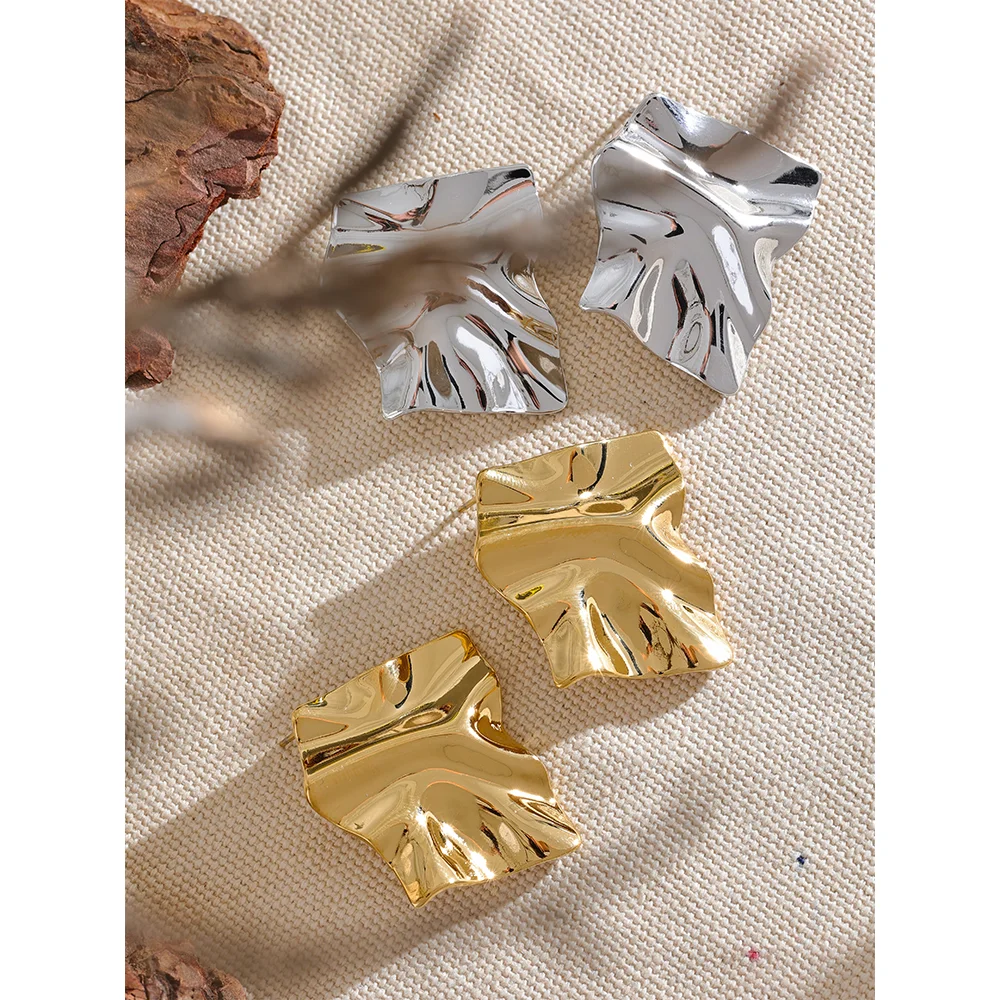 Geometric Big Stud Earrings