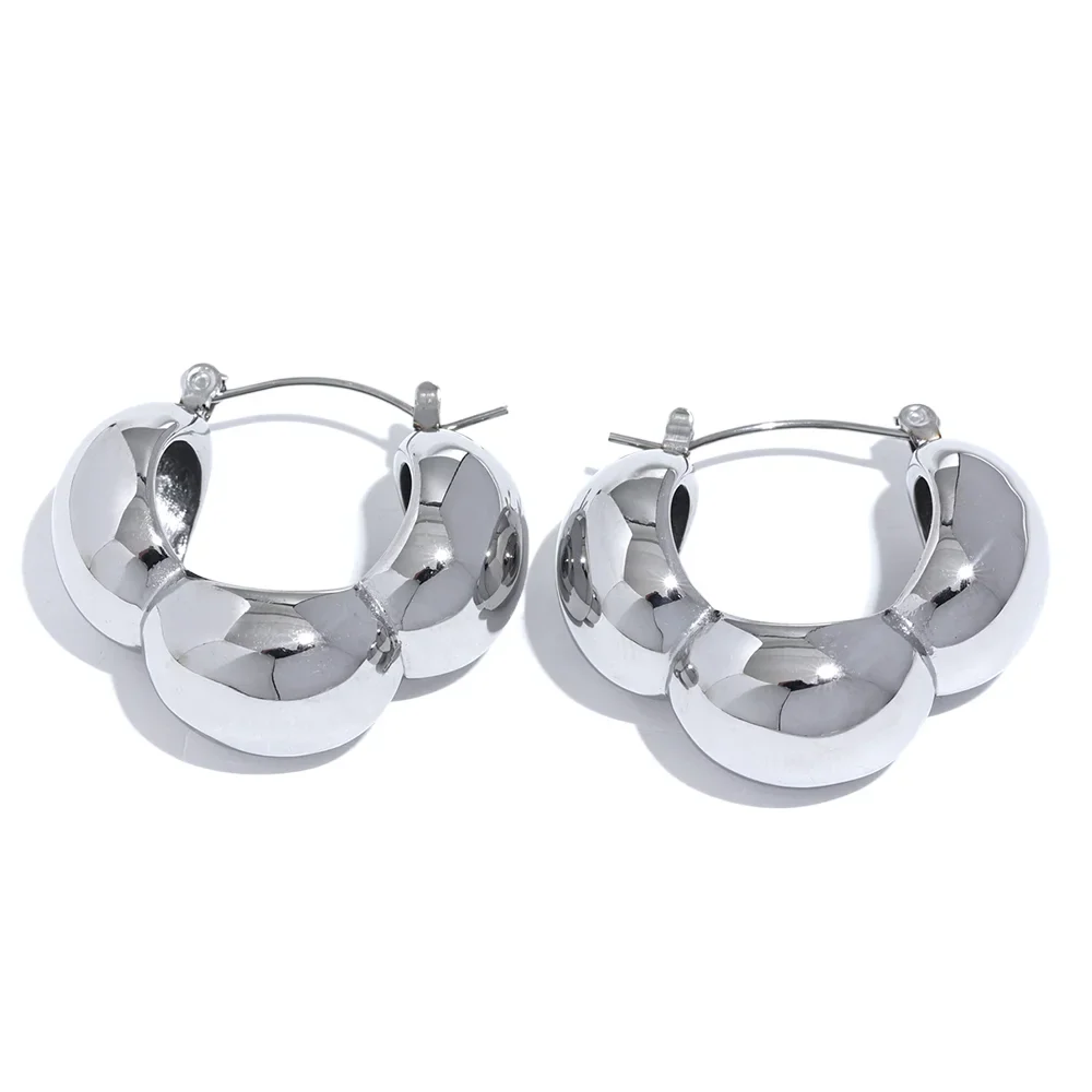 Textured Flower Hoop Earrings