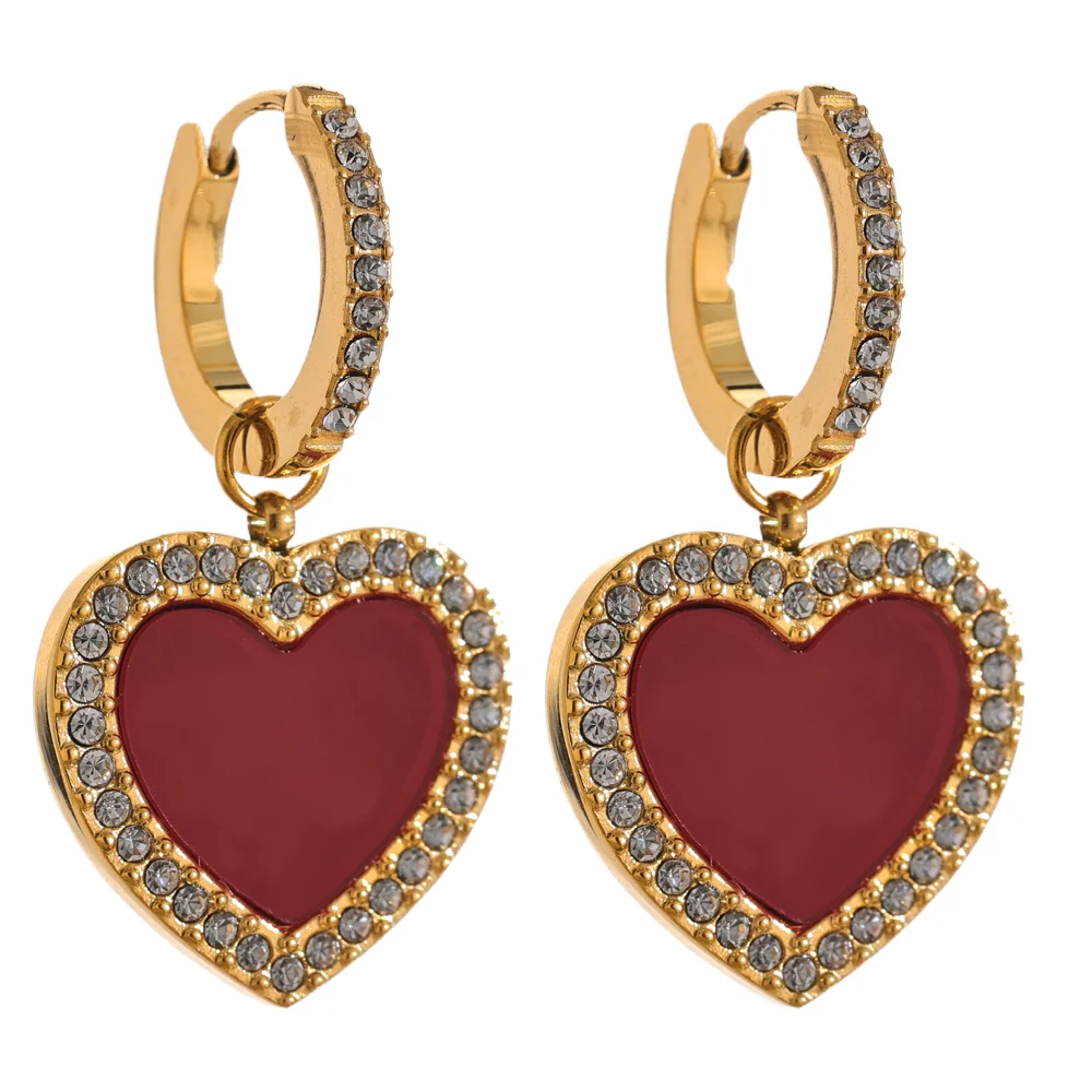 Dangle Heart Earrings
