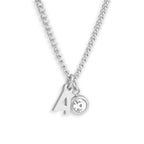 Custom/Personalized Initial Pendant Necklace w/ Birthstone