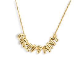 Custom/Personalized Bubble Letter Name Necklace