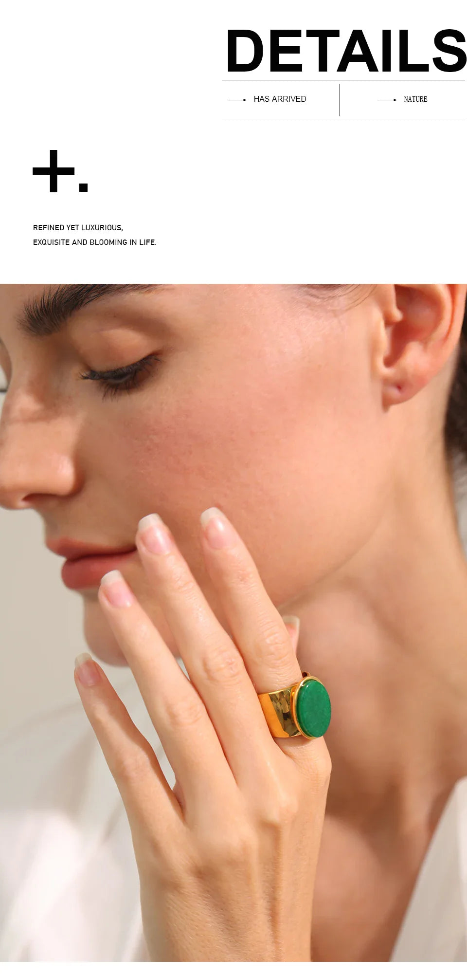 Wide band rings with stones