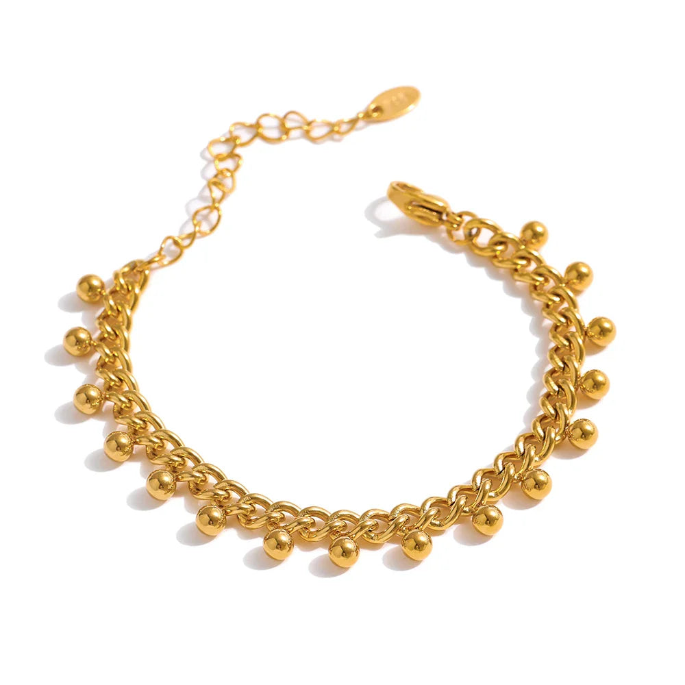 Gold Beaded Bracelet