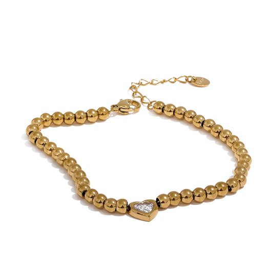 Gold Heart Bracelet