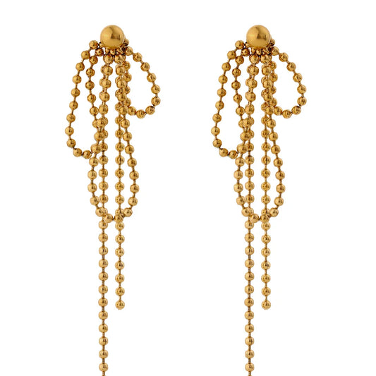 Bead Tassel Earrings