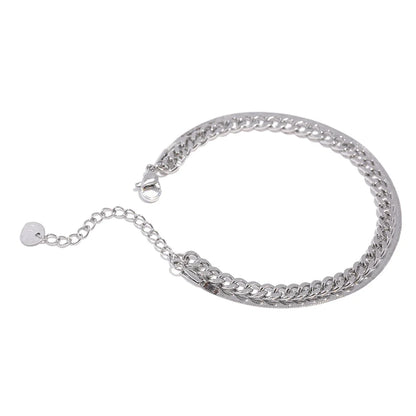 Stylish Double Layer Chain Bracelet