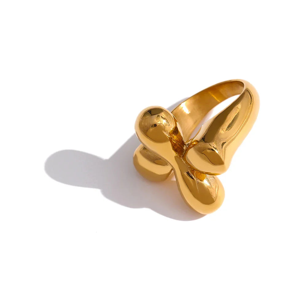 18 K Plated Finger Ring