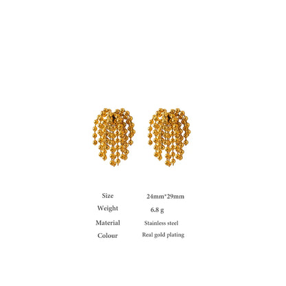 Tassel Bead Fireworks Earrings