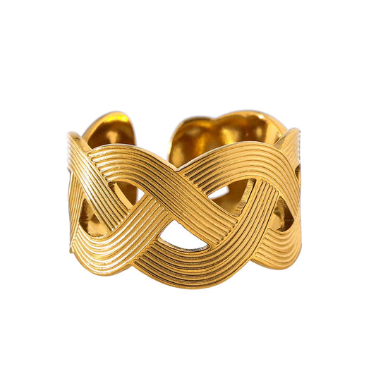 Handmade Weave Stainless Steel Ring