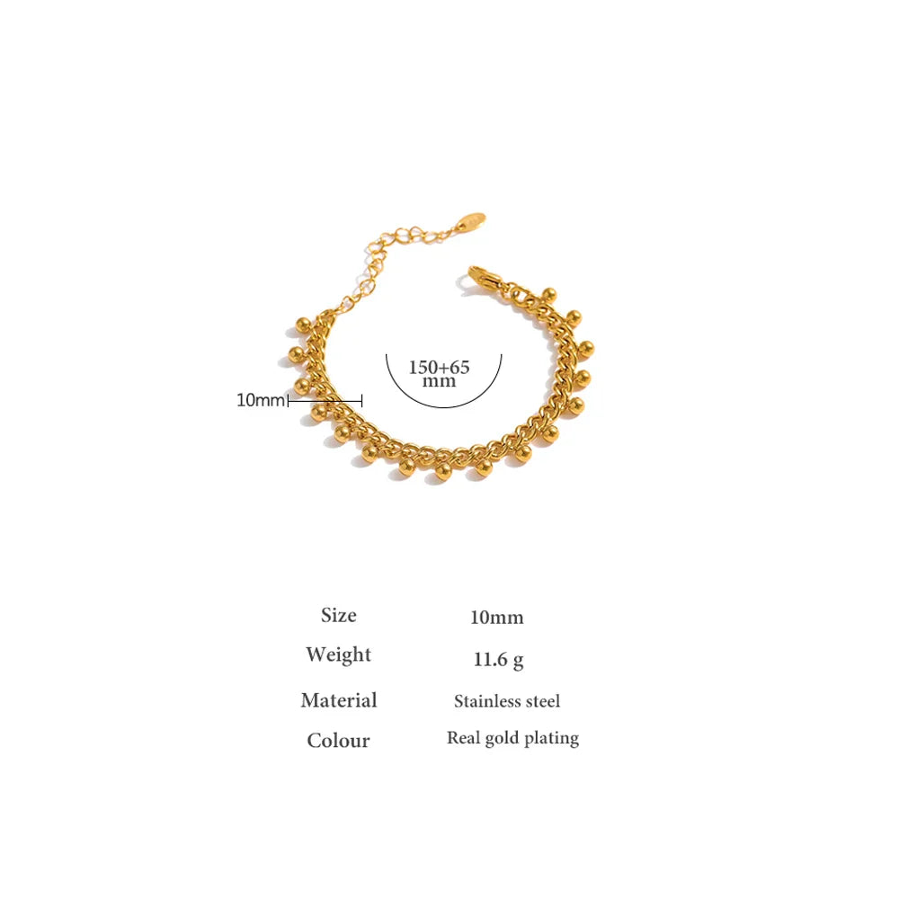 Gold Beaded Bracelet