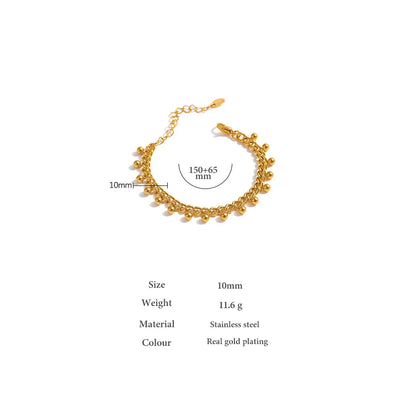 Gold Beaded Bracelet