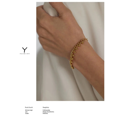 Gold Beaded Bracelet