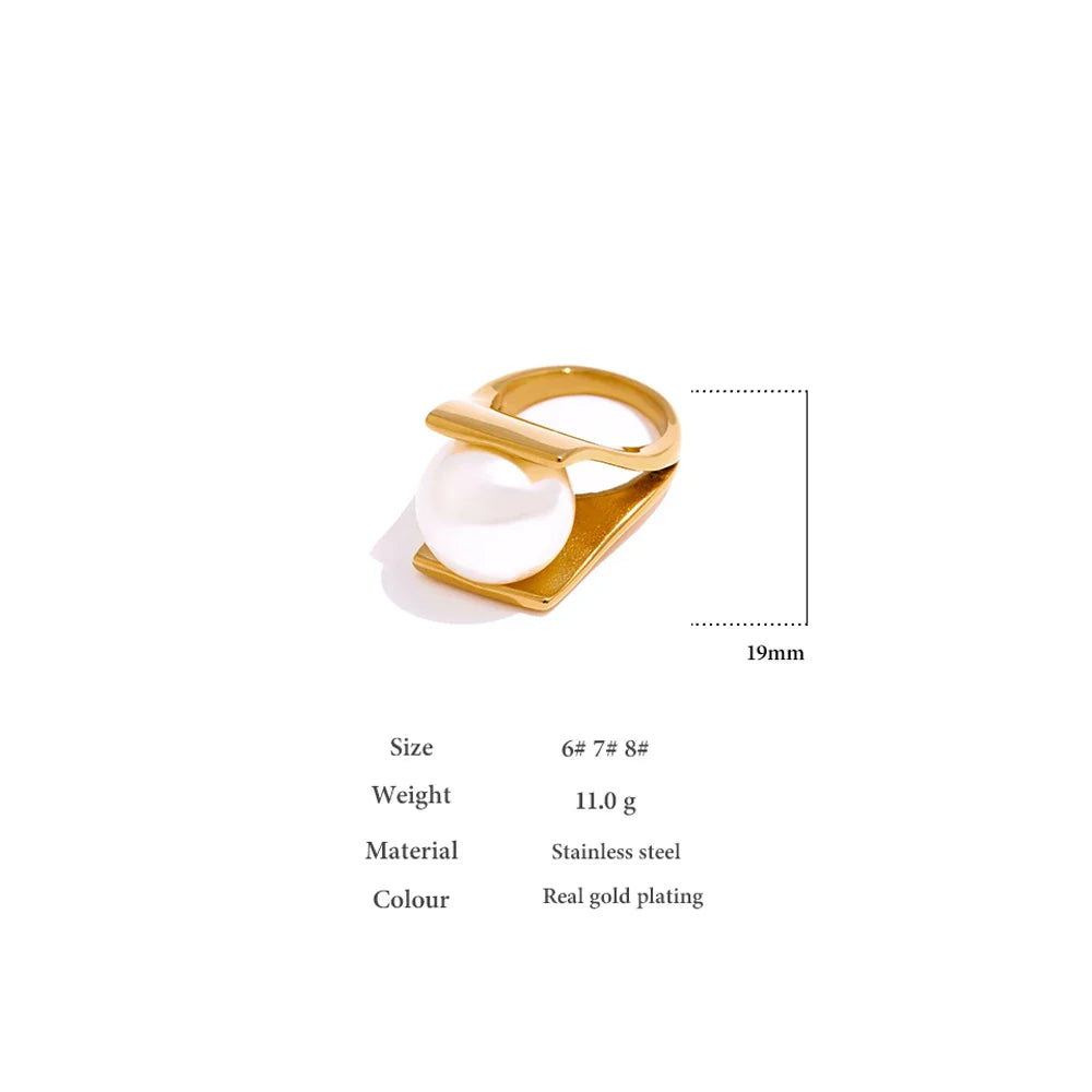 Large Pearl Ring