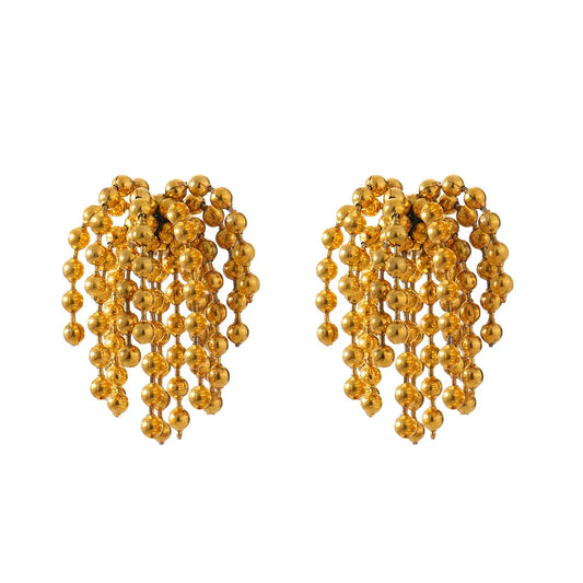 Tassel Bead Fireworks Earrings