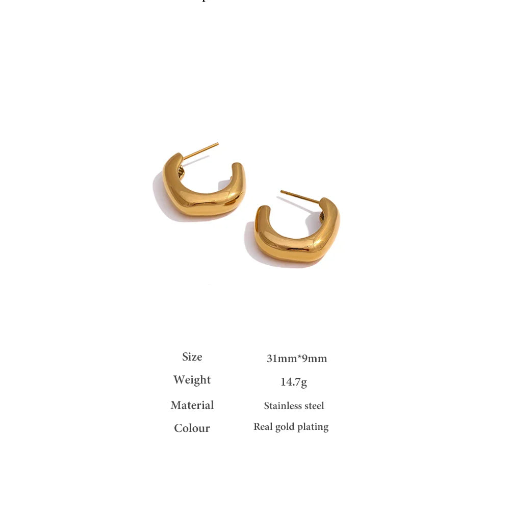 Chunky Gold Earrings