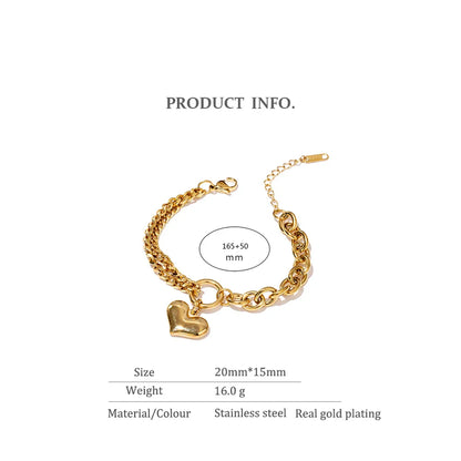 Heart Link Bracelet