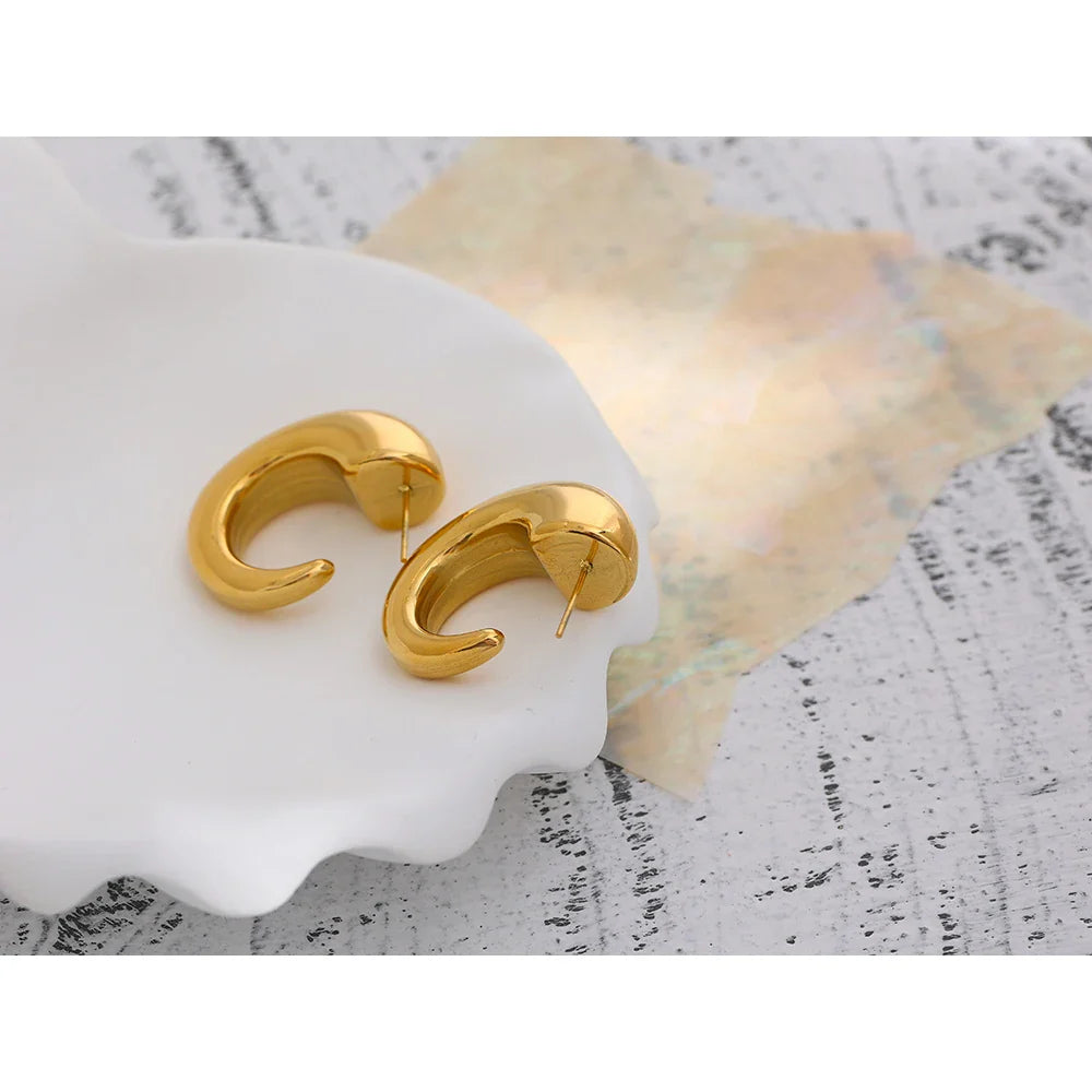 Chunky Gold Earrings
