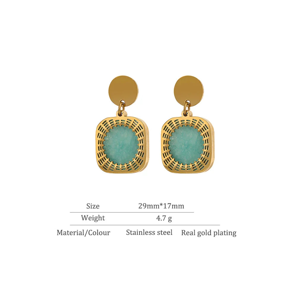 Square Dangle Earrings