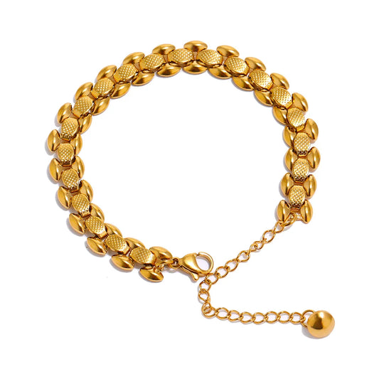 18K Gold Chain Bracelet