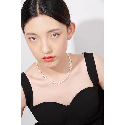White Bead Necklace