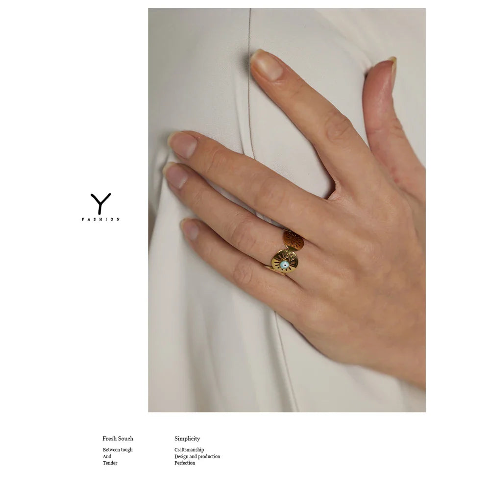Evil Eye Ring Gold