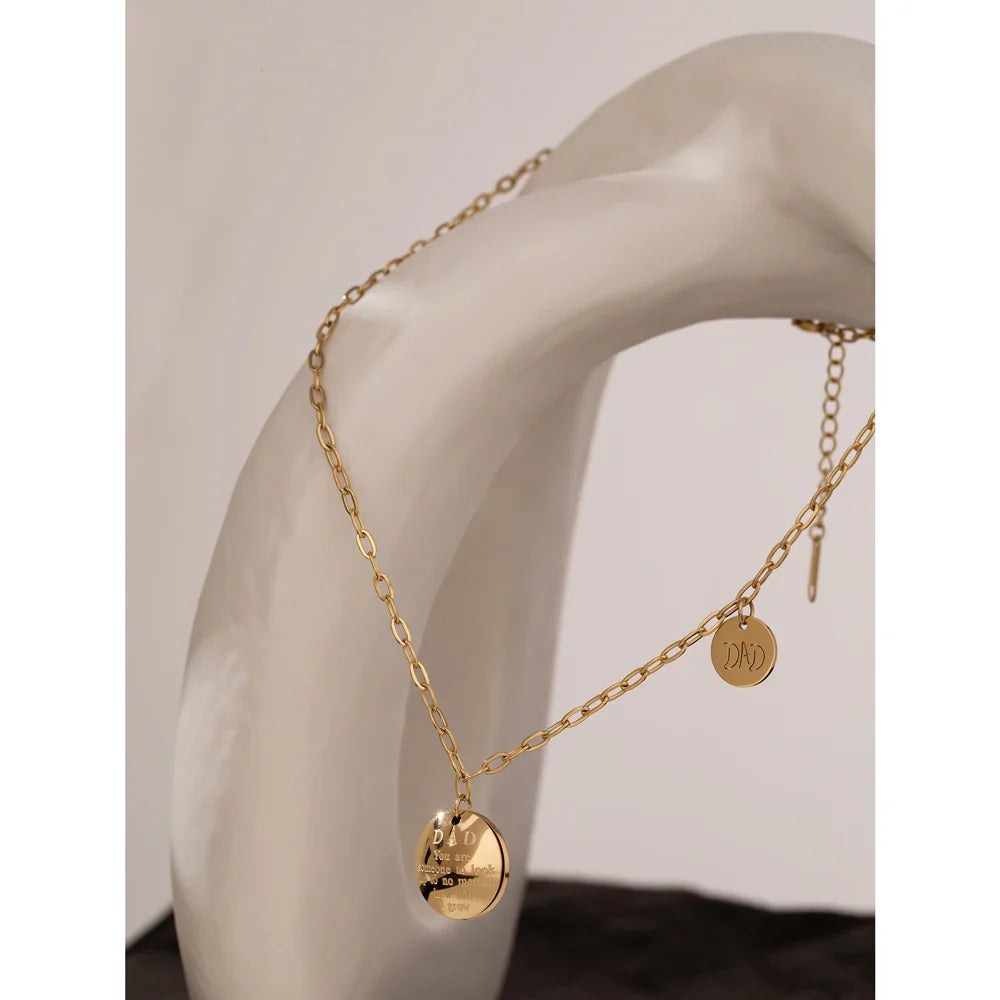 Paper Clip Charm Necklace