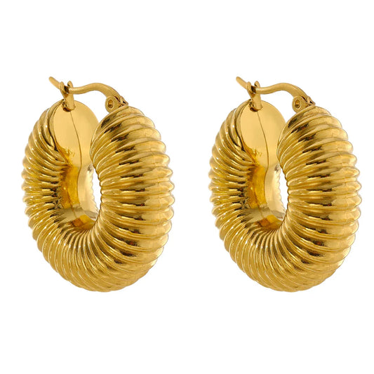 Chunky Gold Hoops