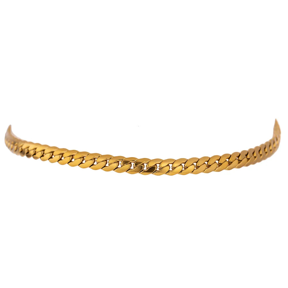 Gold Snake Chain Necklace