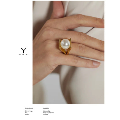Large Pearl Ring
