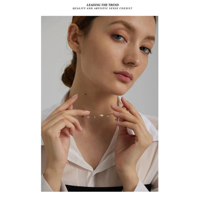 Pearl & Zircon Necklace