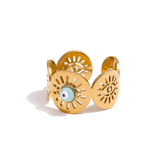 Evil Eye Ring Gold