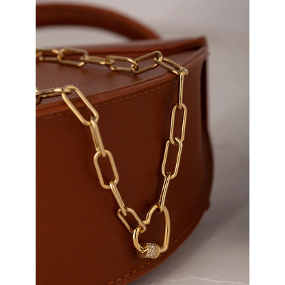 Heart Pendant Necklace Gold