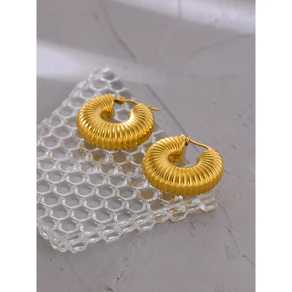 Chunky Gold Hoops