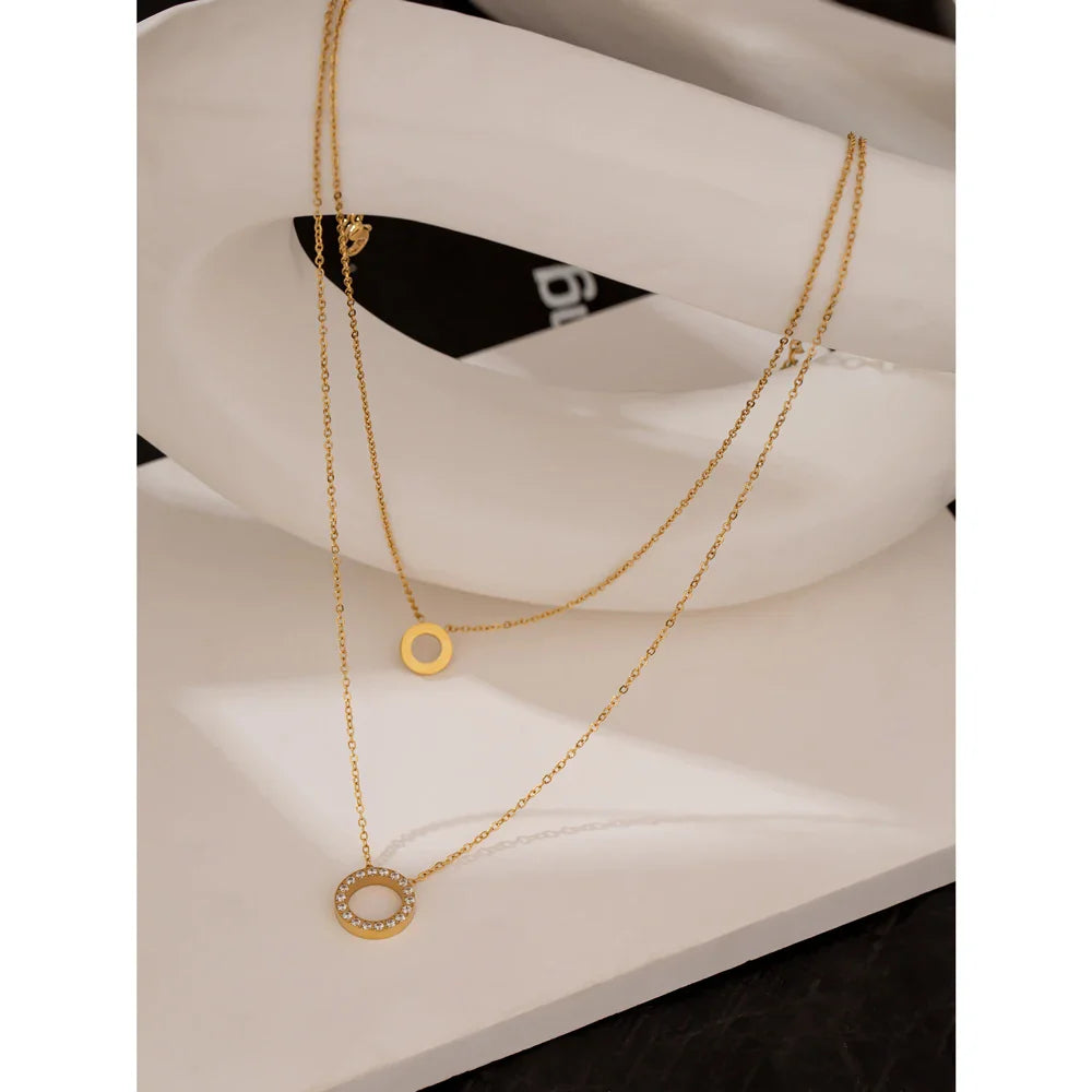 Long Rhinestone Necklace