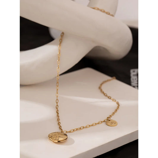 Paper Clip Charm Necklace