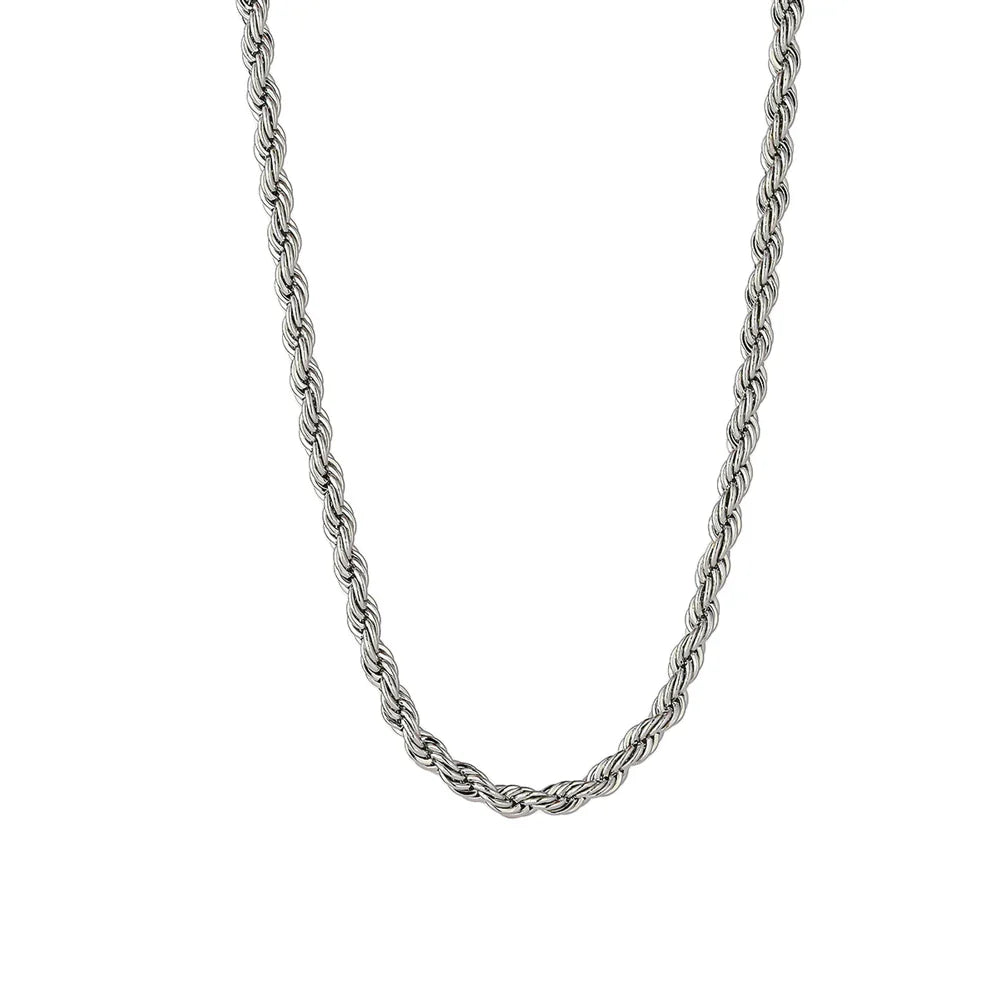 Twisted Metal Chain Necklace