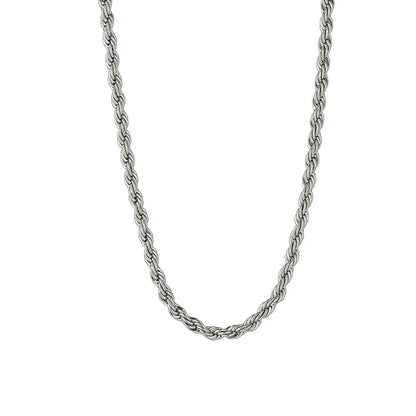 Twisted Metal Chain Necklace