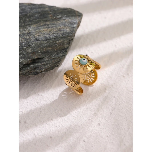 Evil Eye Ring Gold
